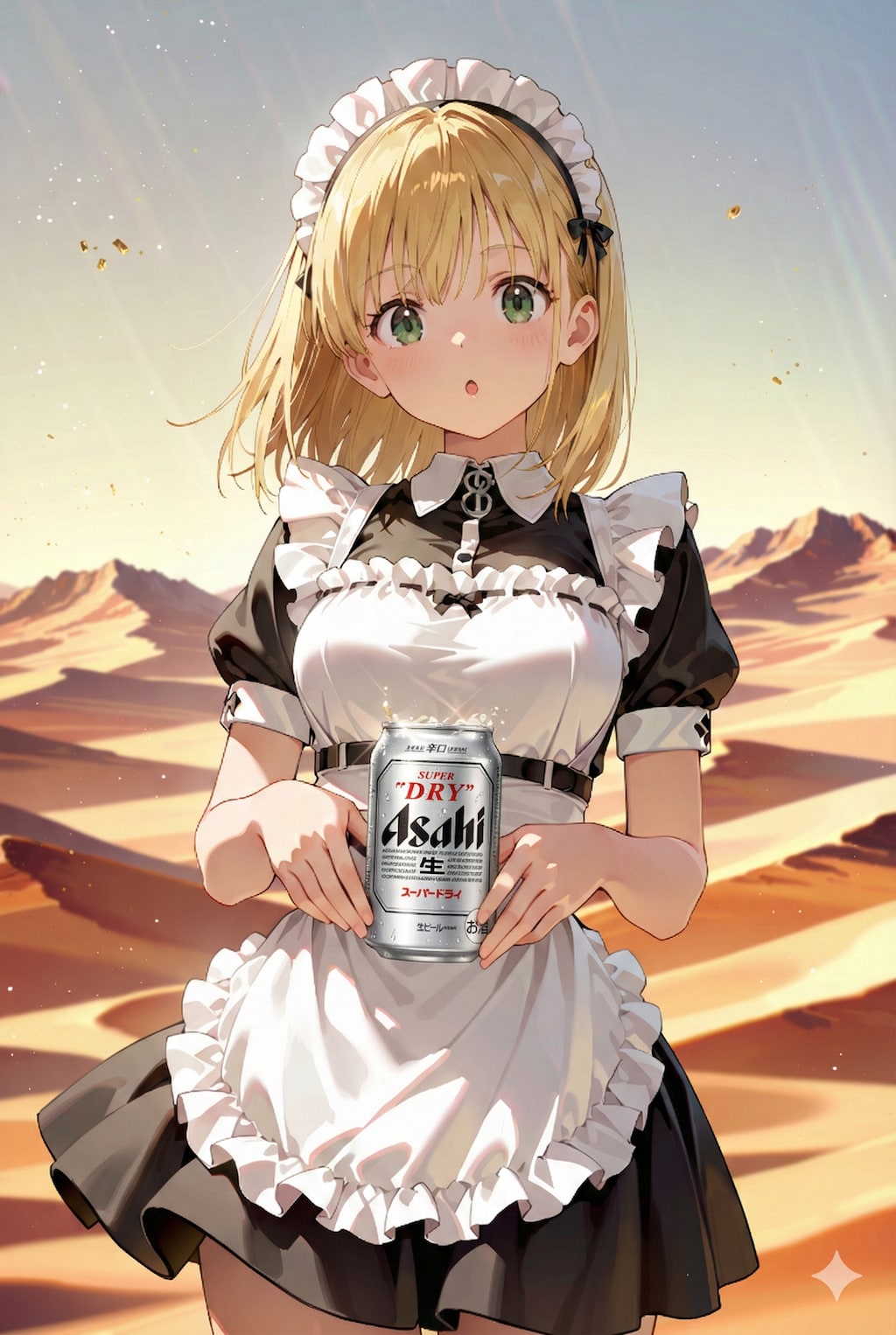 砂漠でメイドさん＋スーパードライ Z126