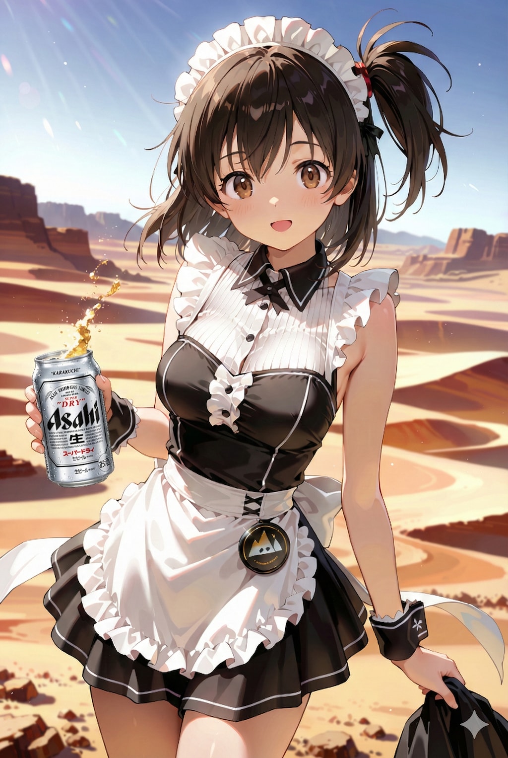 砂漠でメイドさん＋スーパードライ Z126