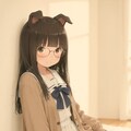 眼鏡っ娘なイヌ娘ちゃん 3枚目