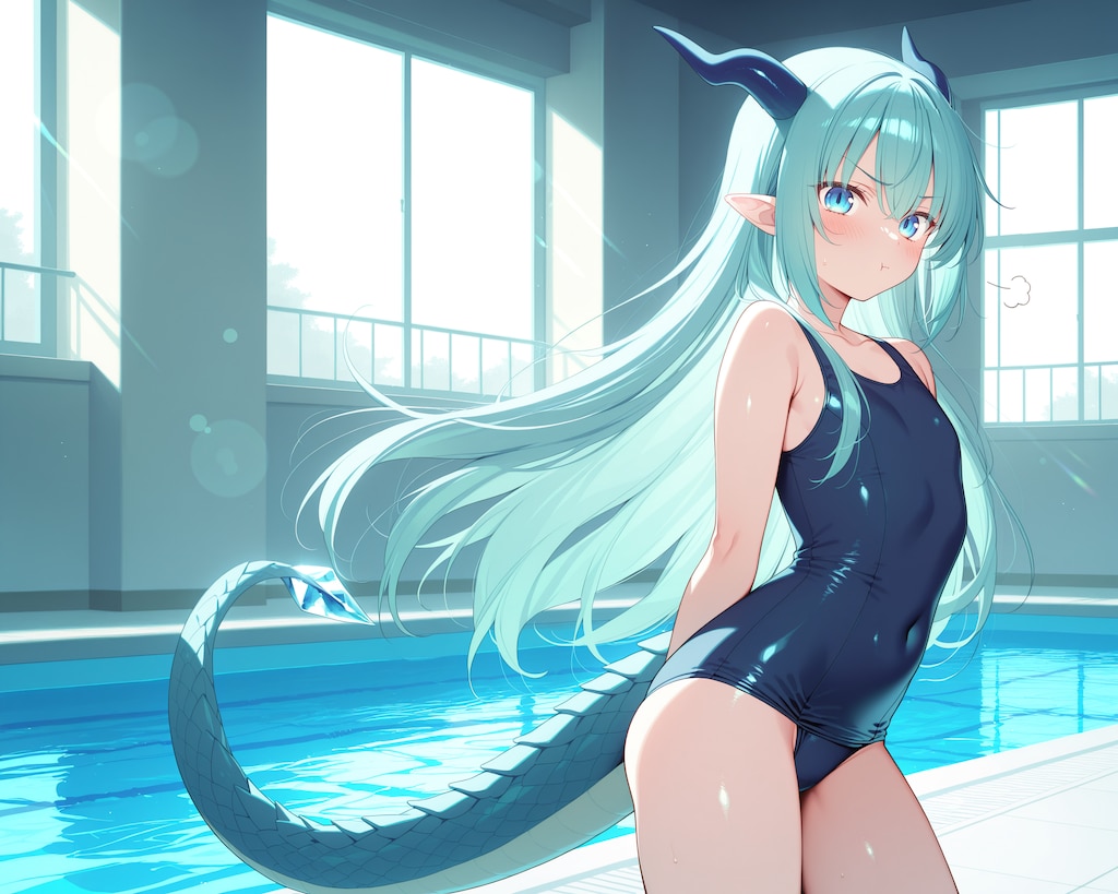 ご立腹の竜娘さん