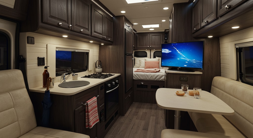 キャンピングカー内部