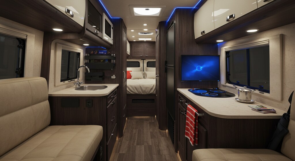 キャンピングカー内部