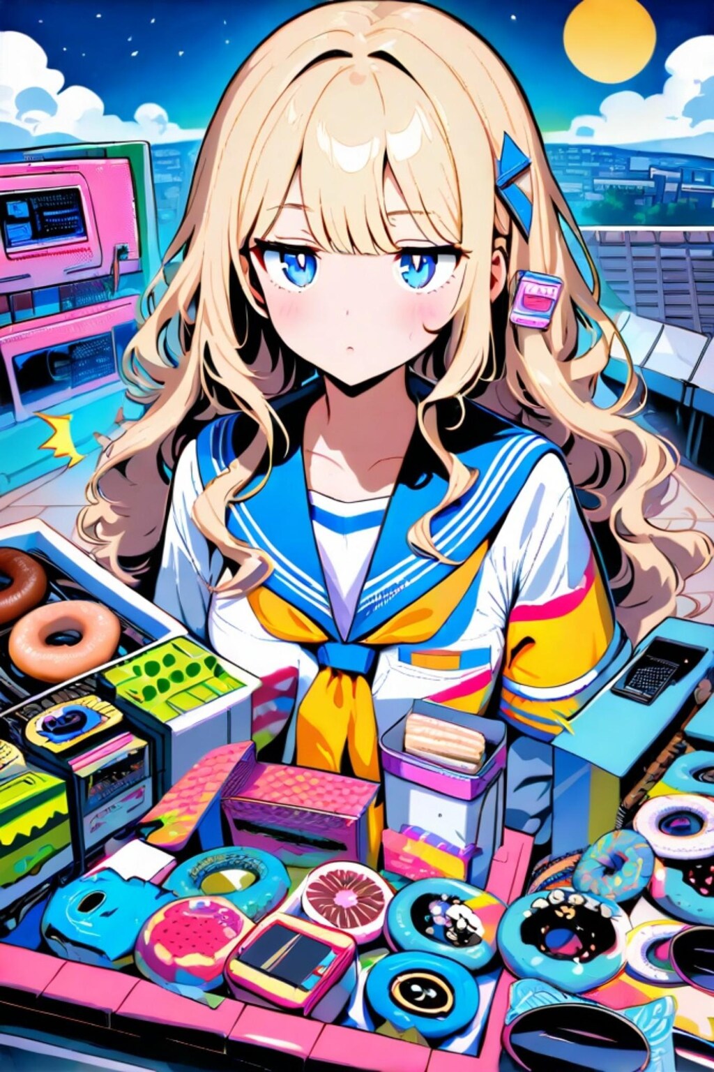 ちちぷいちゃんと月