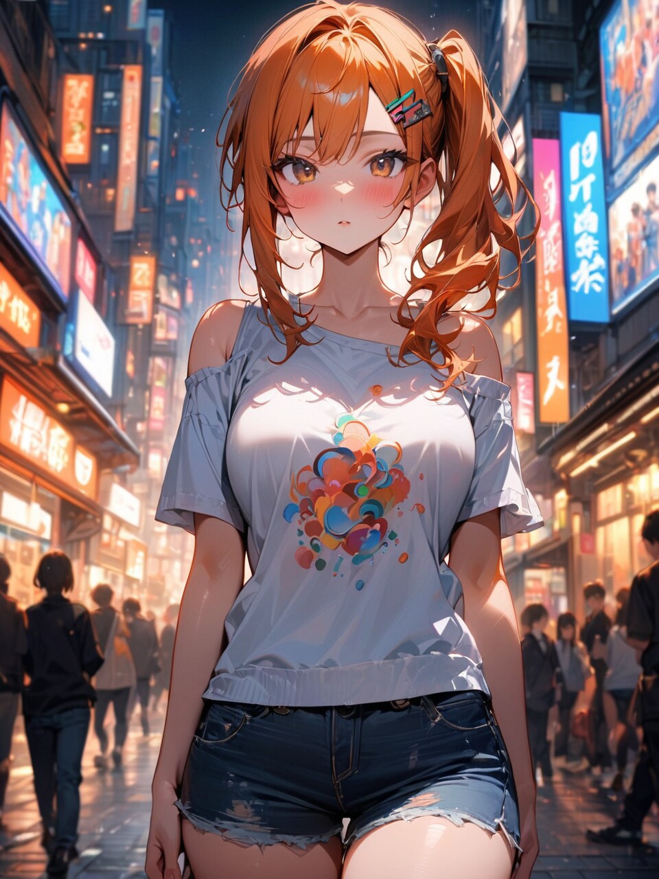 《肩だしTシャツ》Cold Shoulder T-shirt