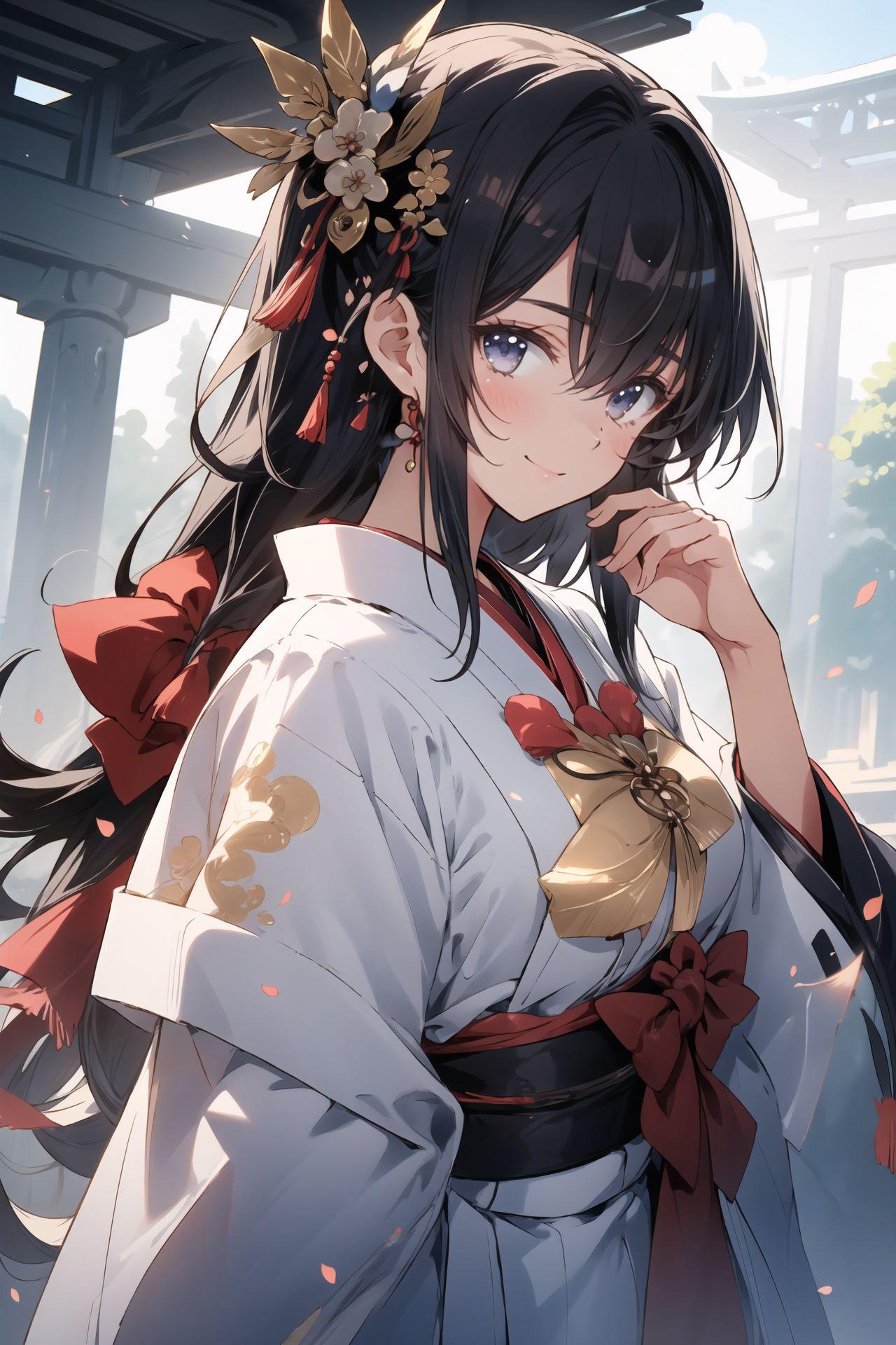 異世界神社の巫女さん | の人気AIイラスト・グラビア