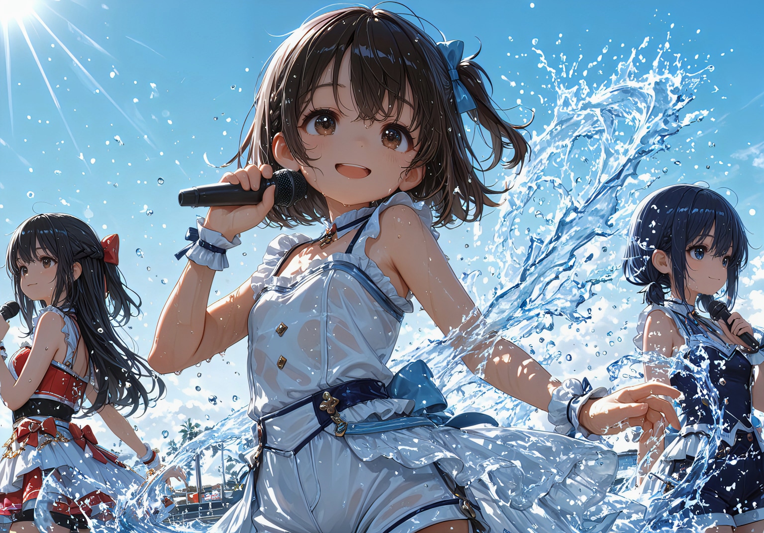 水きらめく夏のセンターステージ