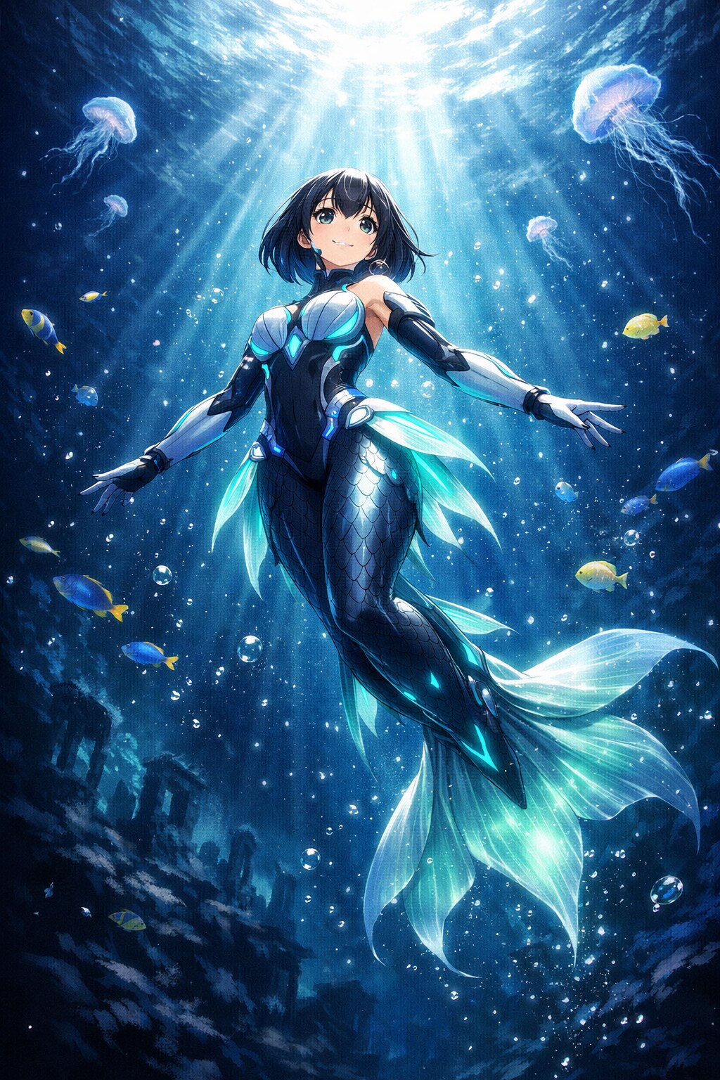 人魚の女の子 | の人気AIイラスト・グラビア
