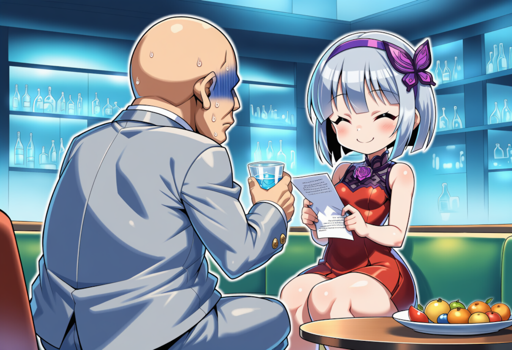 おじさんに投資をお勧めする南風