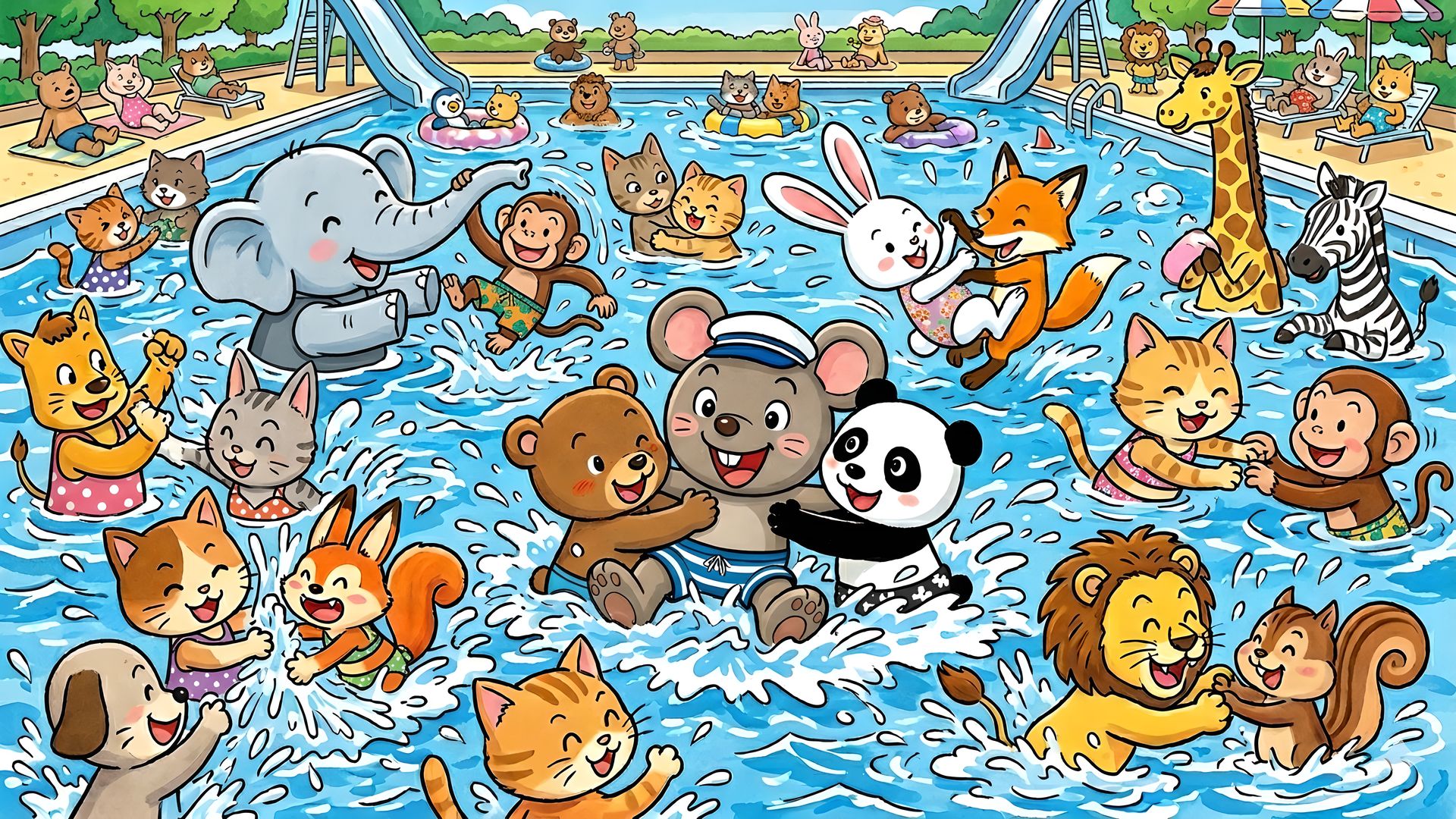 ドキッ！丸ごと水着 獣だらけの水泳大会 ポロリもあるよ！