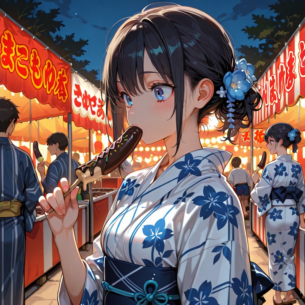 夏祭りチョコバナナ