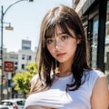 暑い日は下乳 3枚目