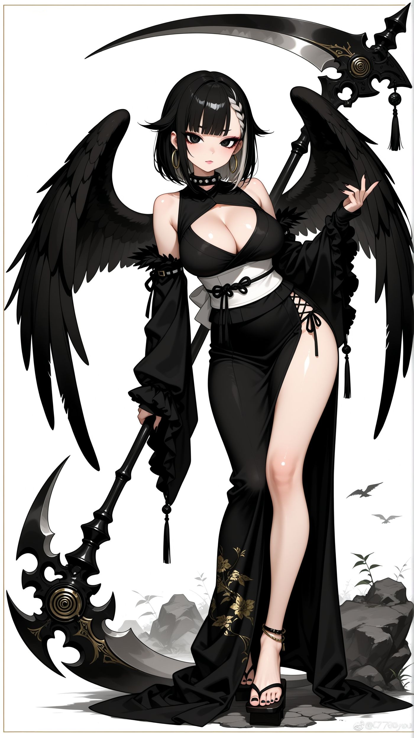 黒音（くろね）- 和陰少女 | の人気AIイラスト・グラビア