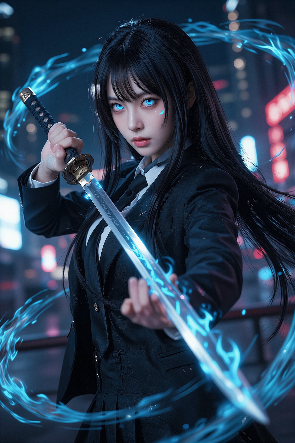 刀と黒服