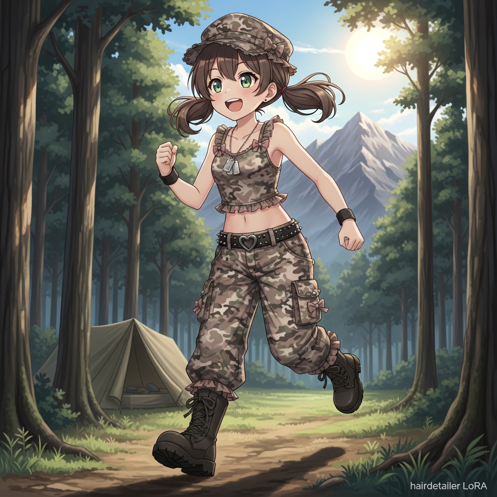 地雷系コンバットガール① | の人気AIイラスト・グラビア