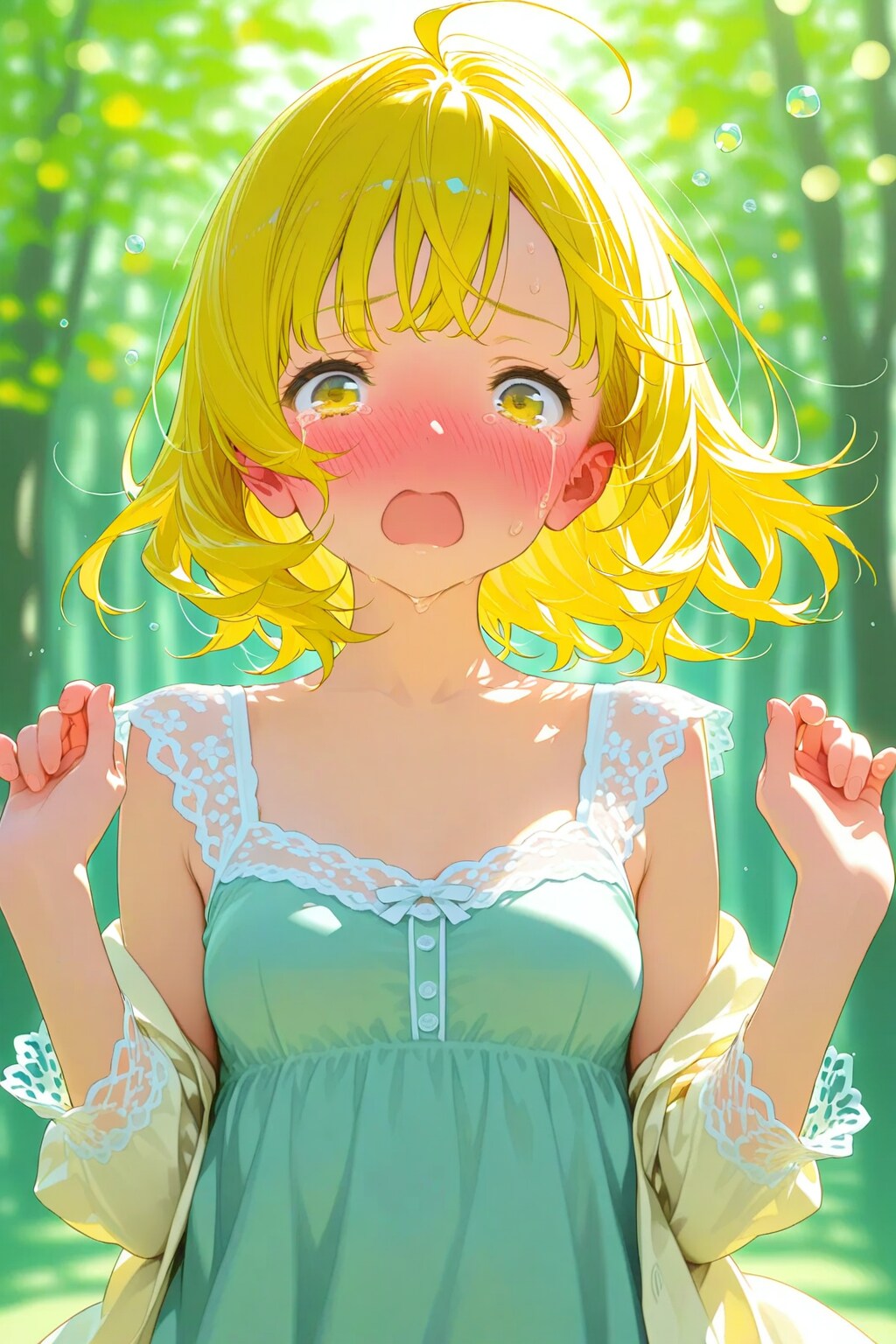 恥ずかしくて涙が出るユイちゃん