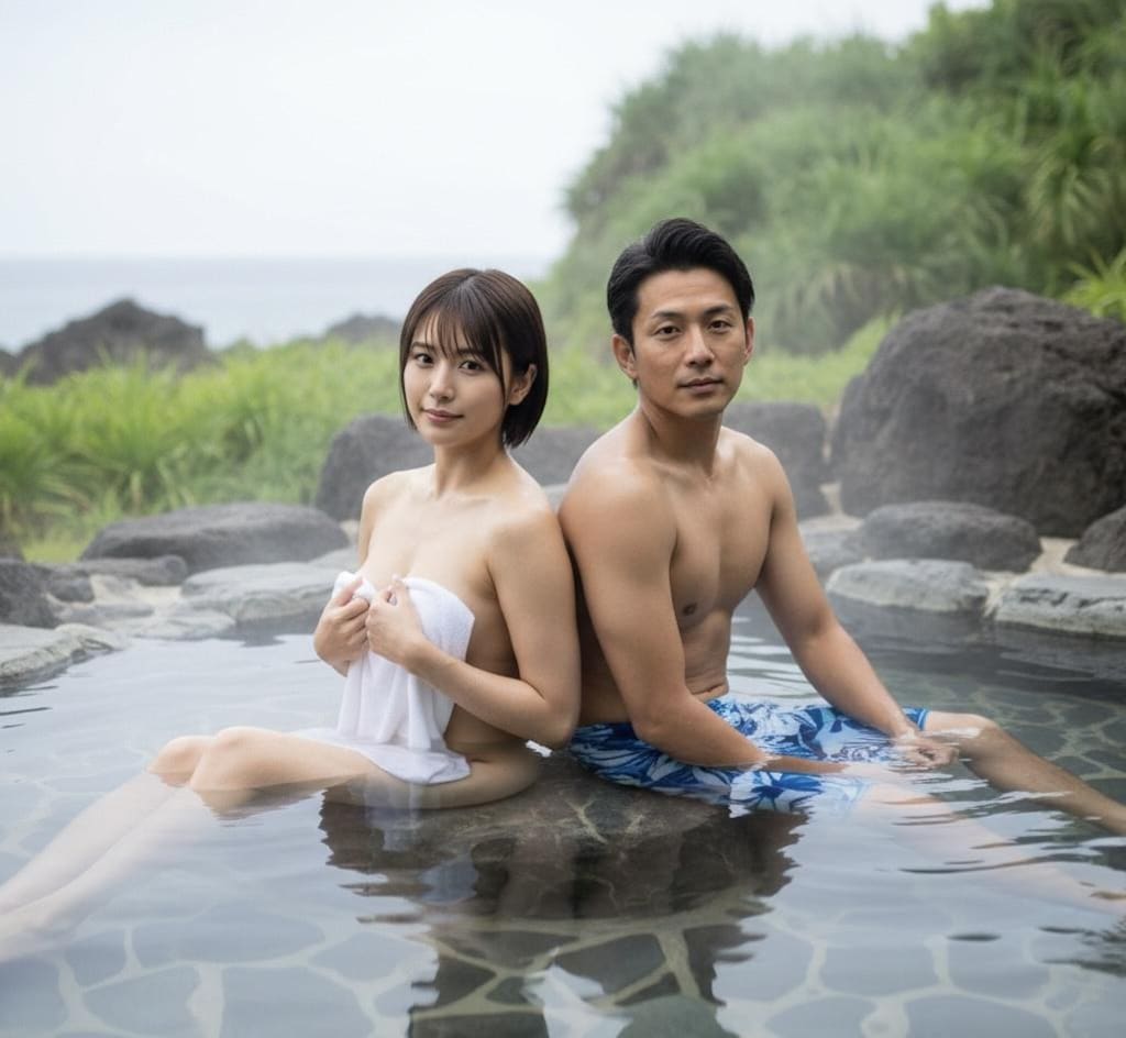 男友達と混浴したら、異性として認識し始めた。