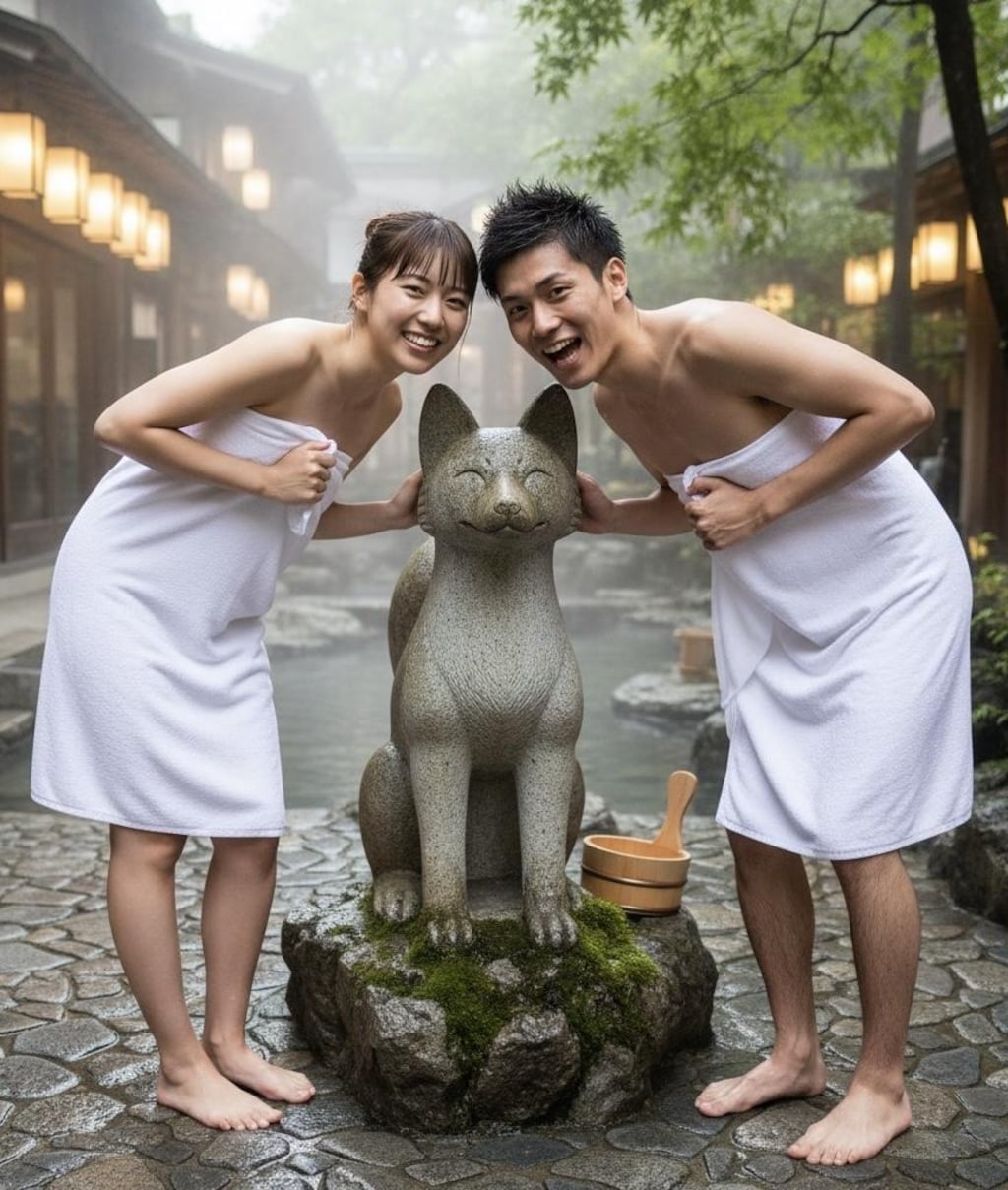 男友達と混浴したら、異性として認識し始めた。