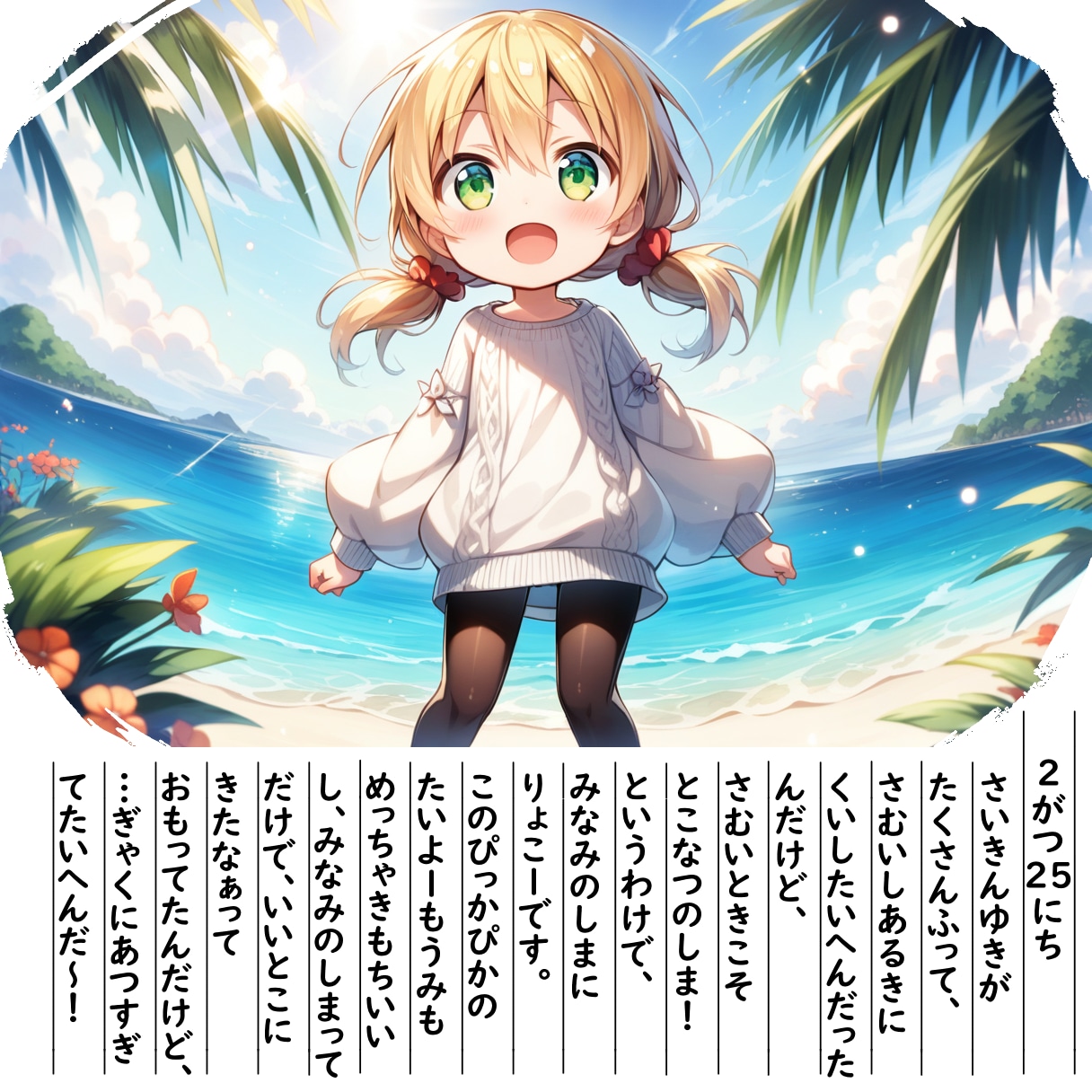 【絵日記】みなみのしまだよ | の人気AIイラスト・グラビア