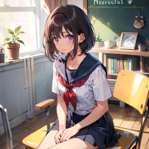 椅子がちょっと変 | の人気AIイラスト・グラビア