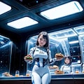 宇宙船の食事タイム 6枚目