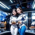 宇宙船の食事タイム 5枚目
