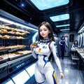 宇宙船の食事タイム 2枚目