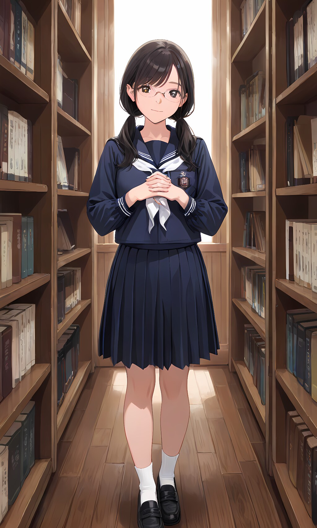 レトロ 図書委員ちゃん