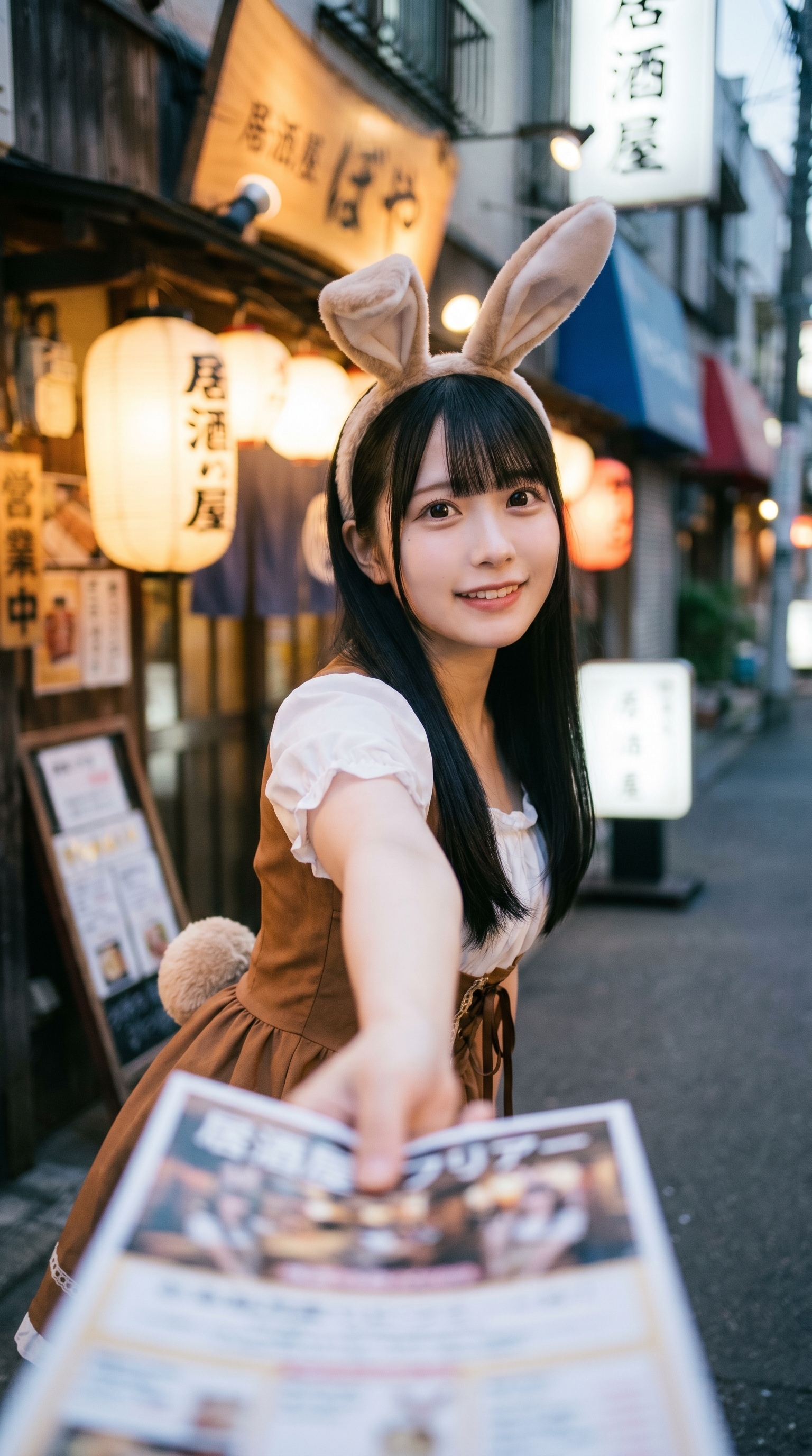 A Smile Lit by Lantern Streets | の人気AIイラスト・グラビア