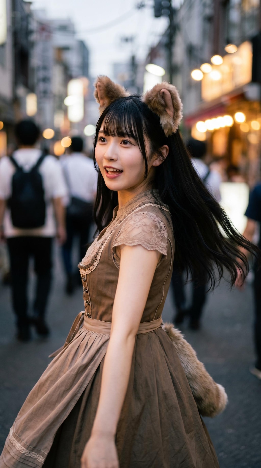 A Smile Lit by Lantern Streets
