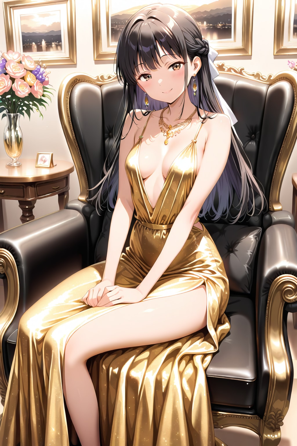 煌びやかなドレス姿