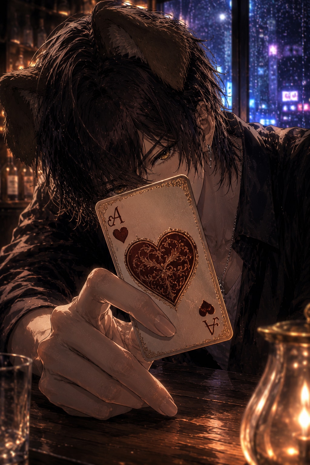 ほらね、僕の勝ち。君のハートは、僕がもらうよ。