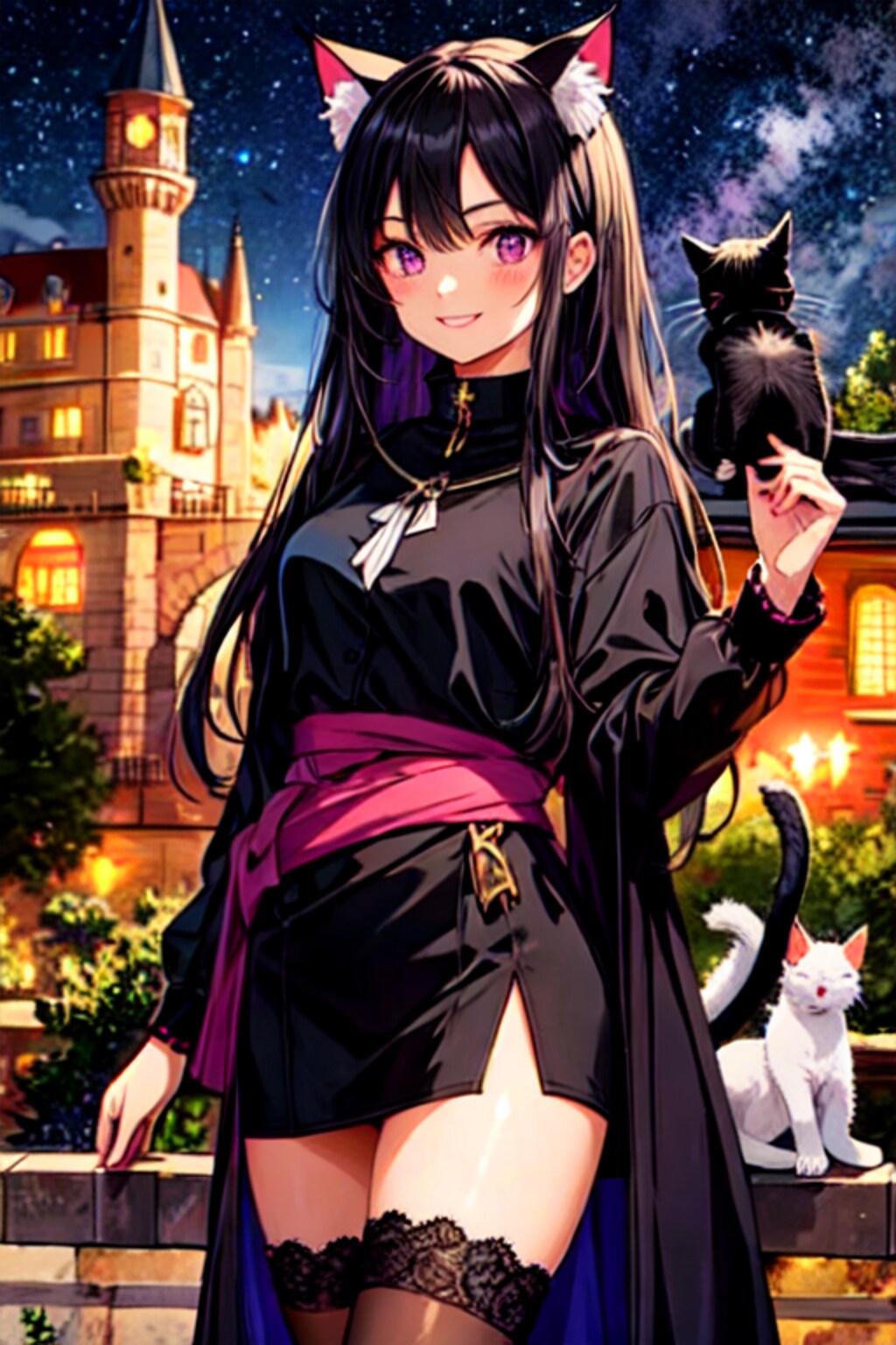 うちの子と猫のいる街(12枚)