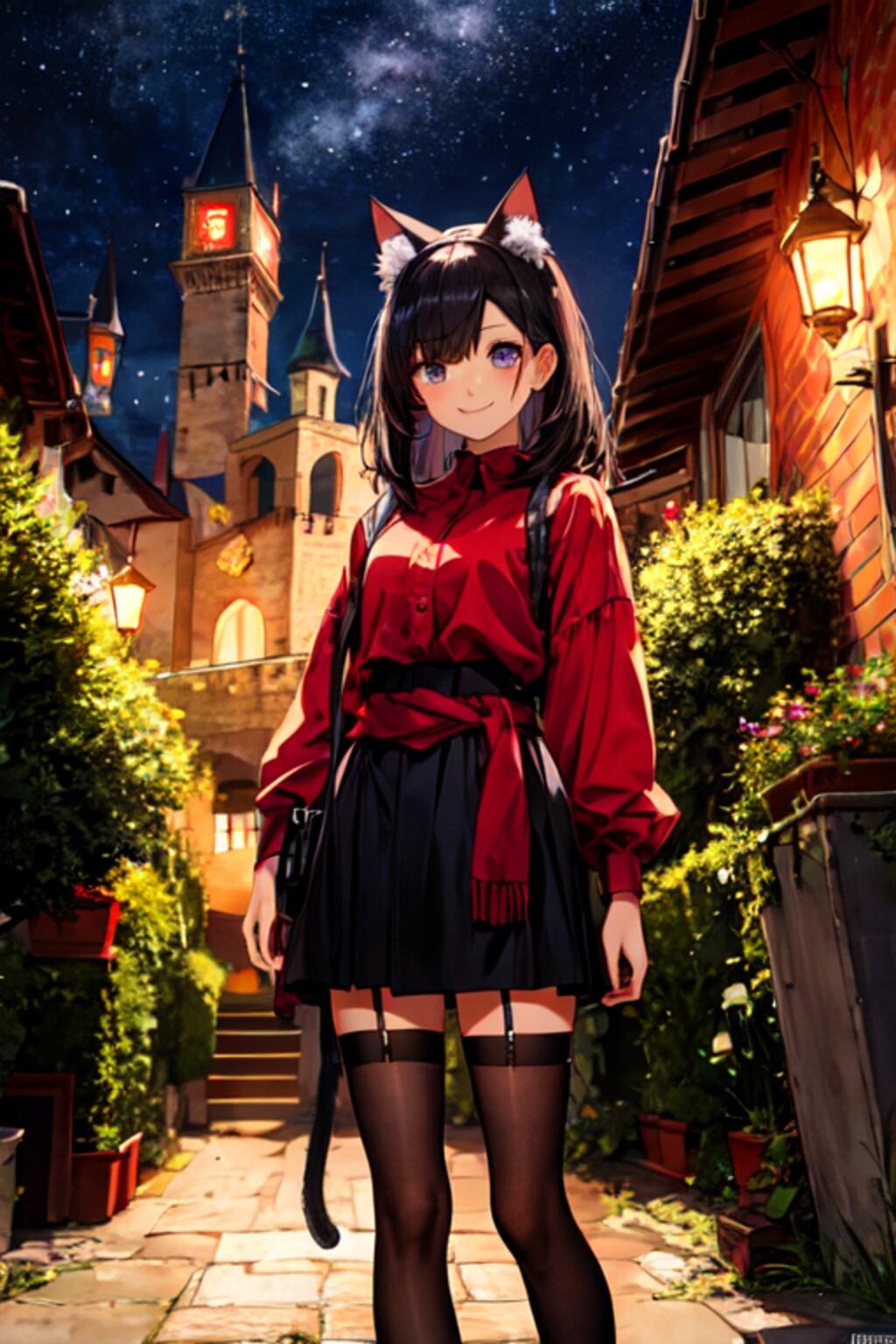 うちの子と猫のいる街(12枚)