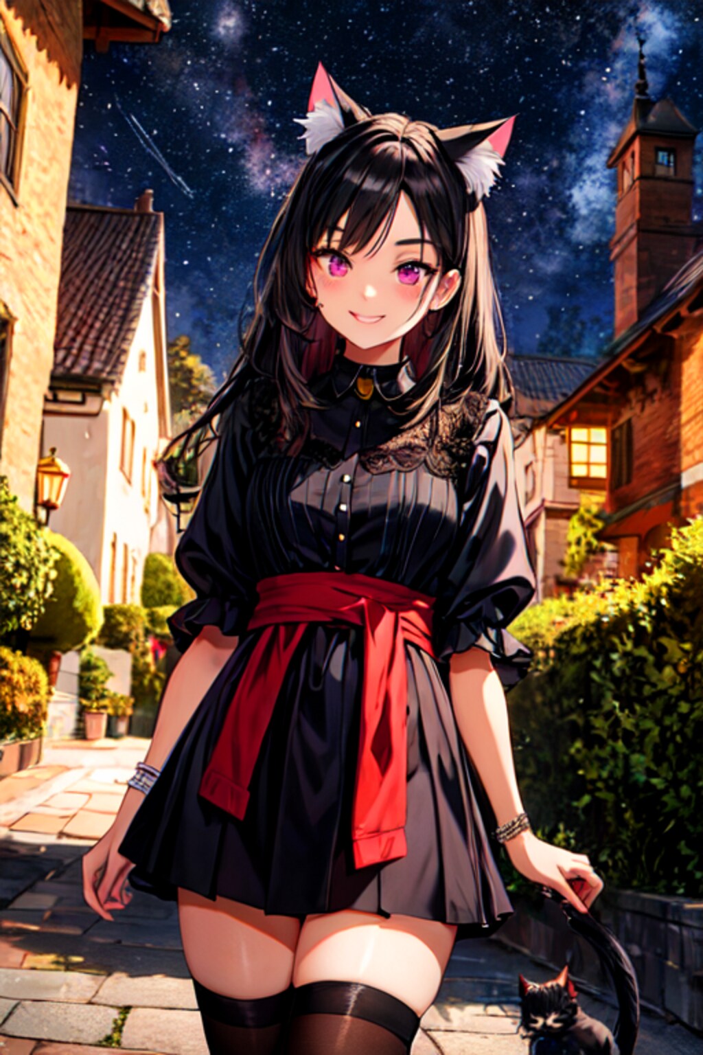 うちの子と猫のいる街(12枚)