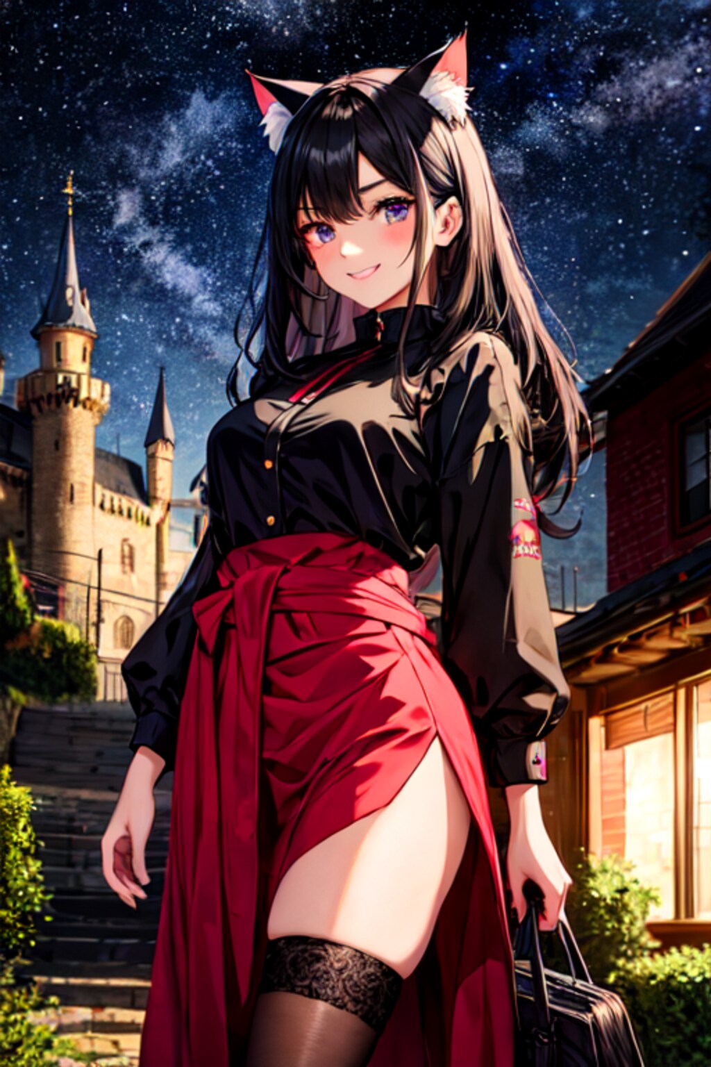 うちの子と猫のいる街(12枚)