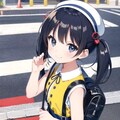 横断歩道渡ってる女の子 3枚目