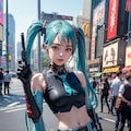 『ふらり！初音ミク！！』第二回はニューヨークのタイムズスクエア♪防衛は自己責任です。 5枚目