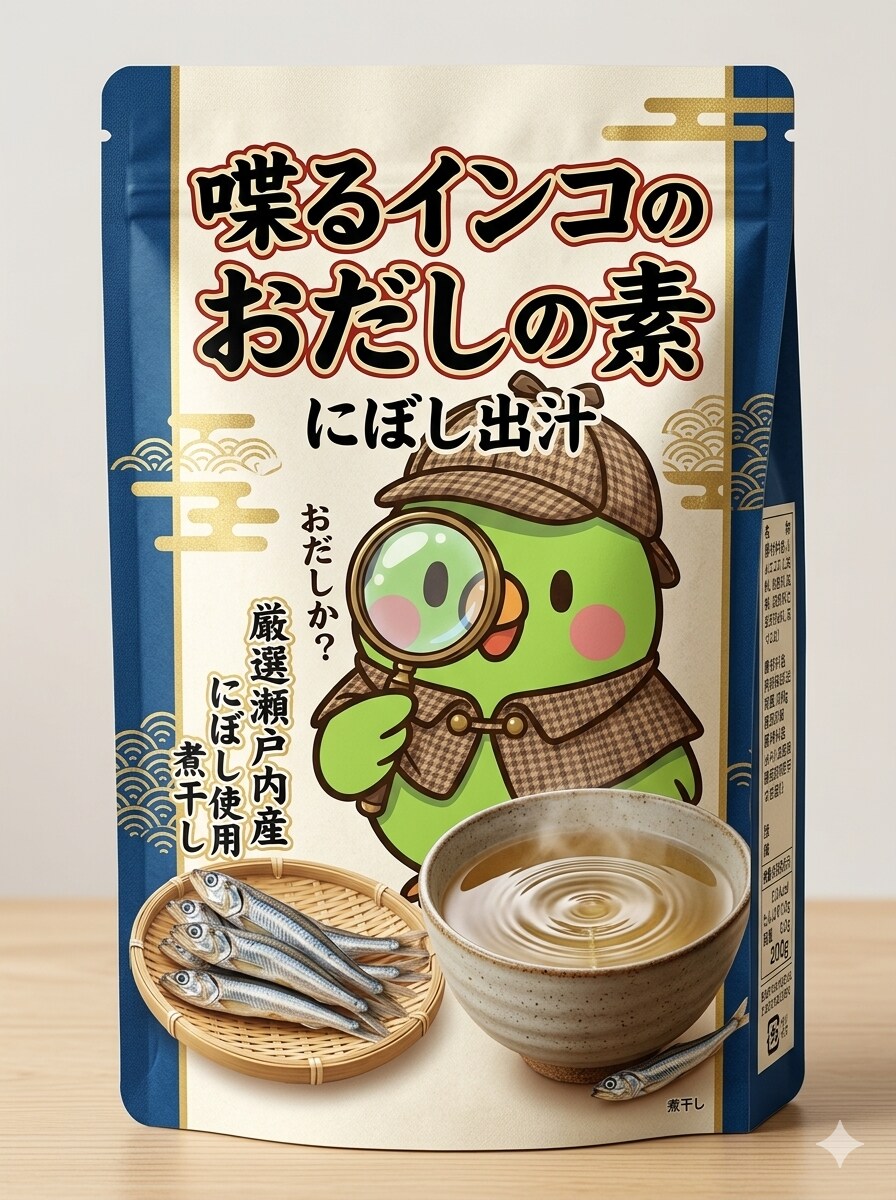 喋るインコのおだしの素