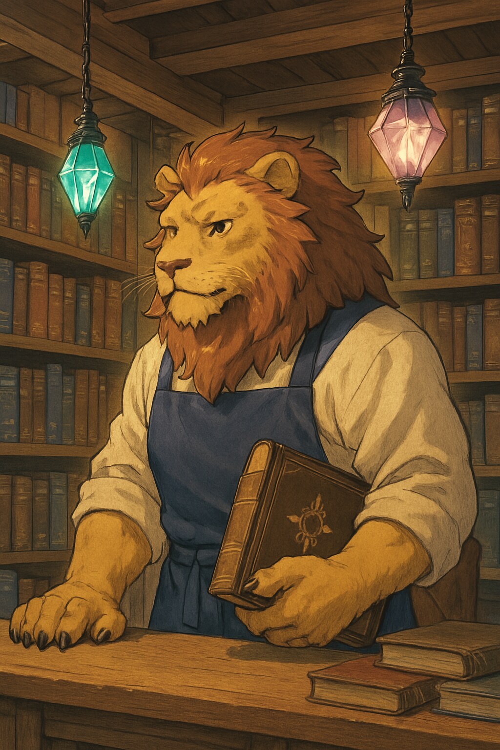 魔導書店の店主獅子さん