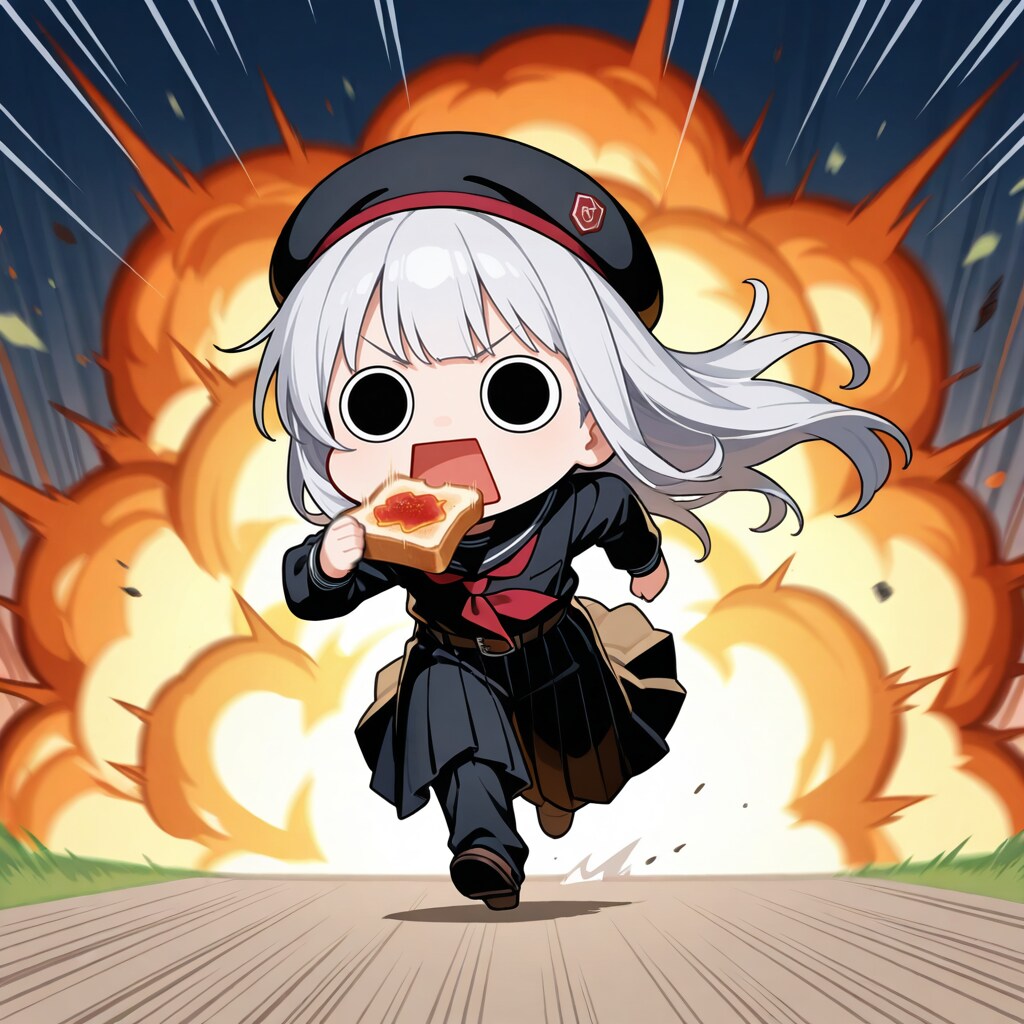 トーストダッシュしてしまいよったえらいこっちゃ嬢
