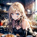 料理ができるのを待てない乙女 2枚目
