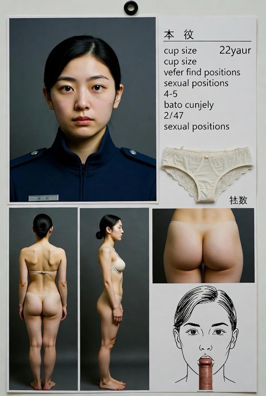 警察・警備員採用に伴う人事の手元の資料(変態人事部シリーズ)