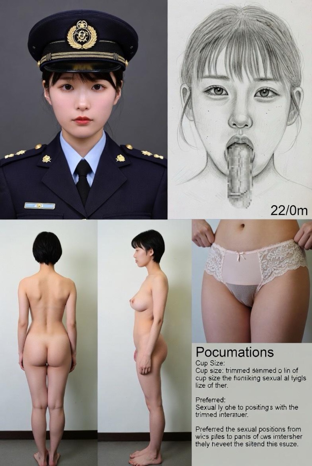 警察・警備員採用に伴う人事の手元の資料(変態人事部シリーズ)