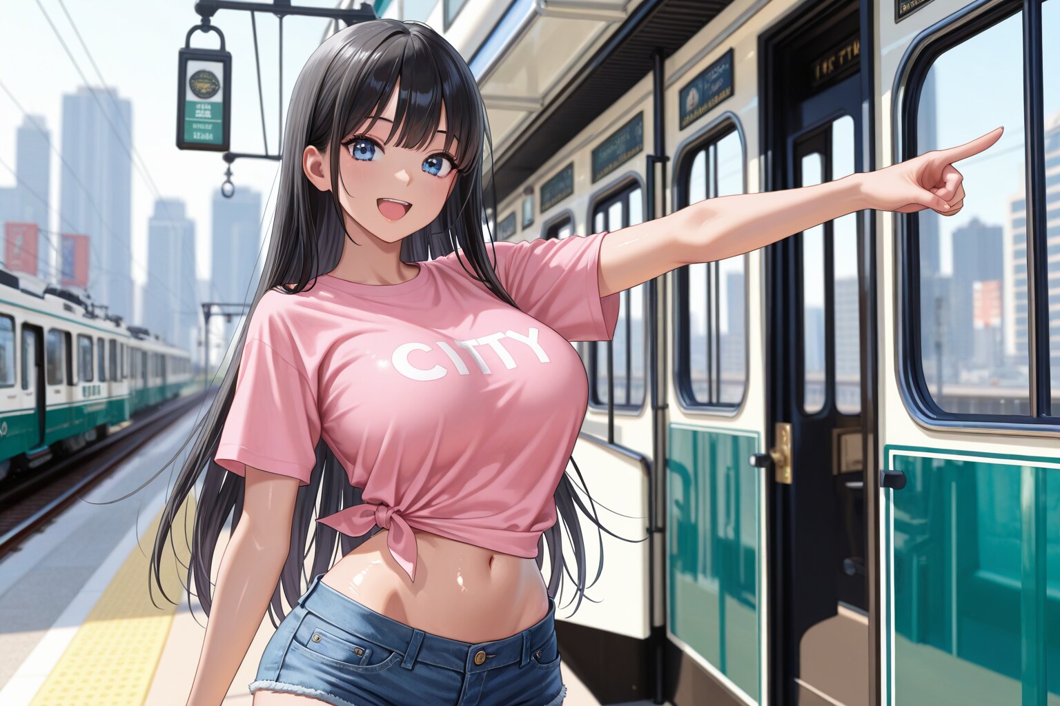 路面電車のある風景
