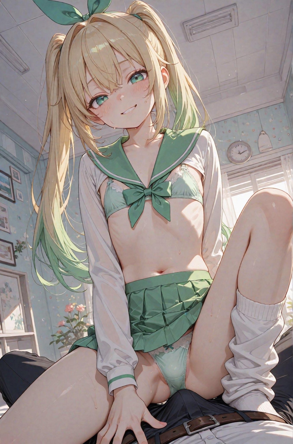 男の娘の膨らみ、パンチラ