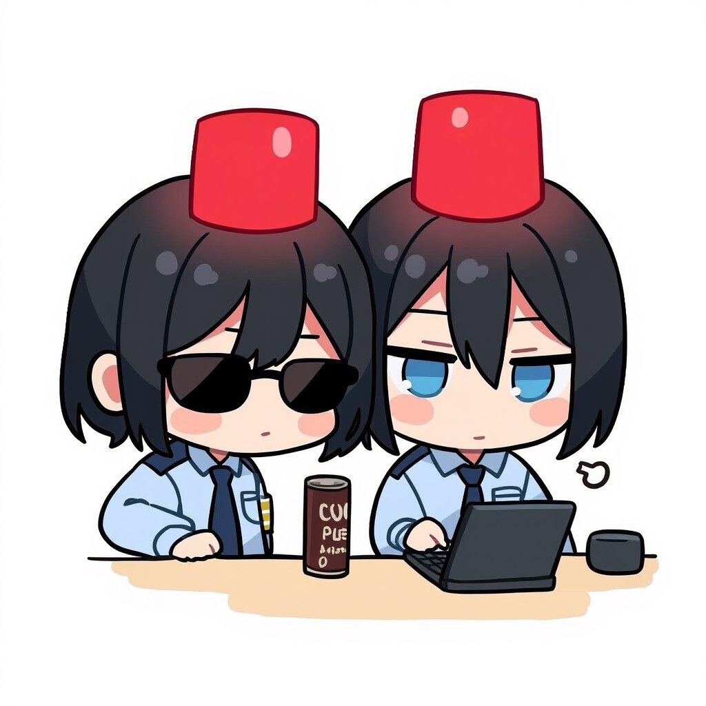 「はぁ…やっとひと段落つきました…」「遅くまでご苦労。缶コーヒー買ってきたからこれで一息つくといい」