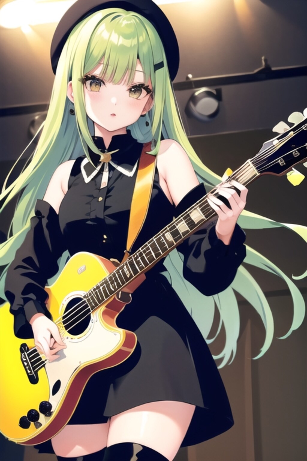 ギター 若葉睦さん!