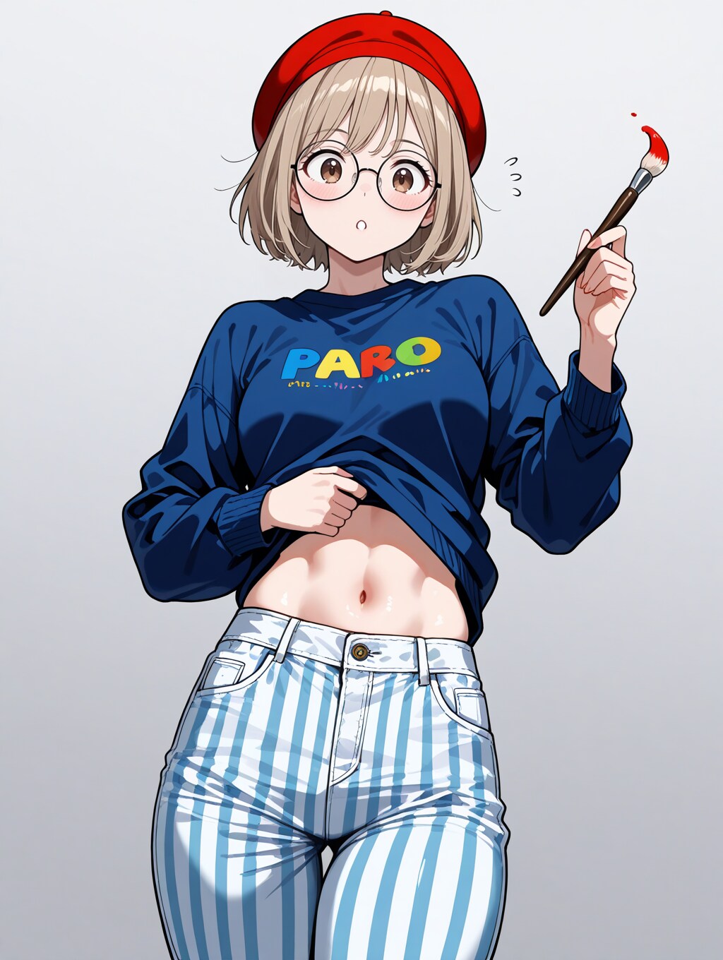 【今日の腹筋】芸術に目覚めた？智美