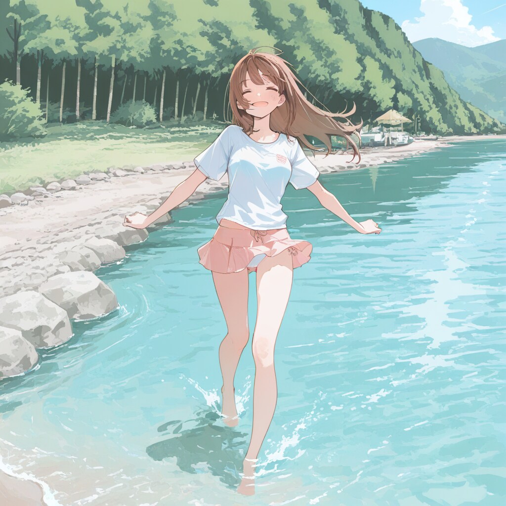 水遊び