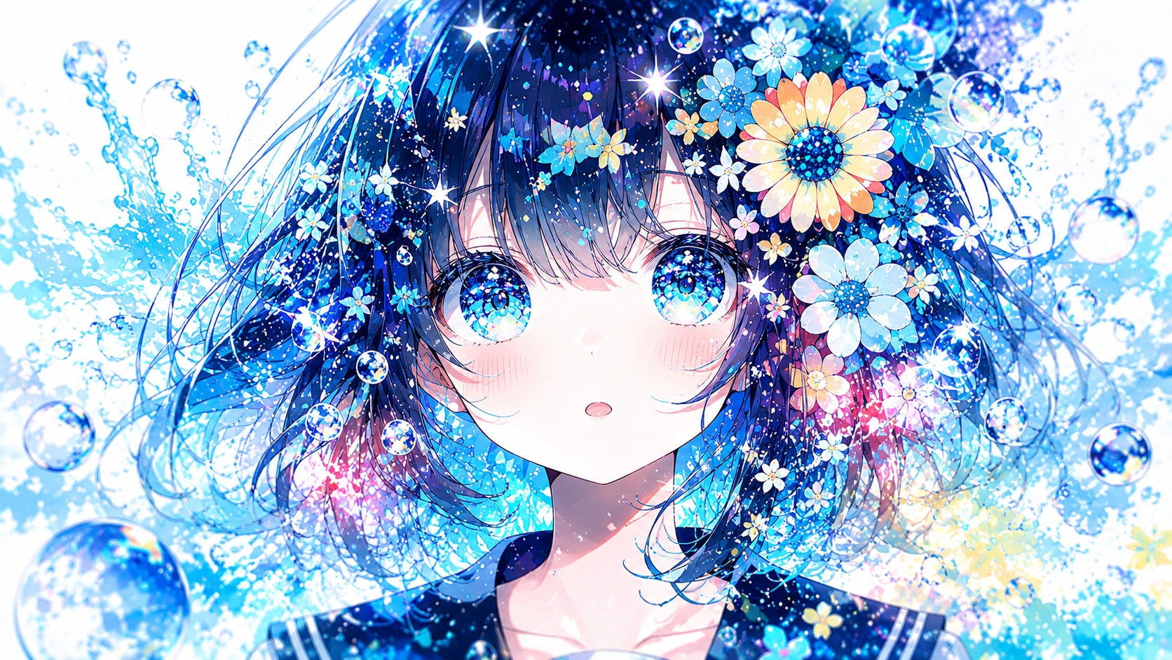 水花のきらめき
